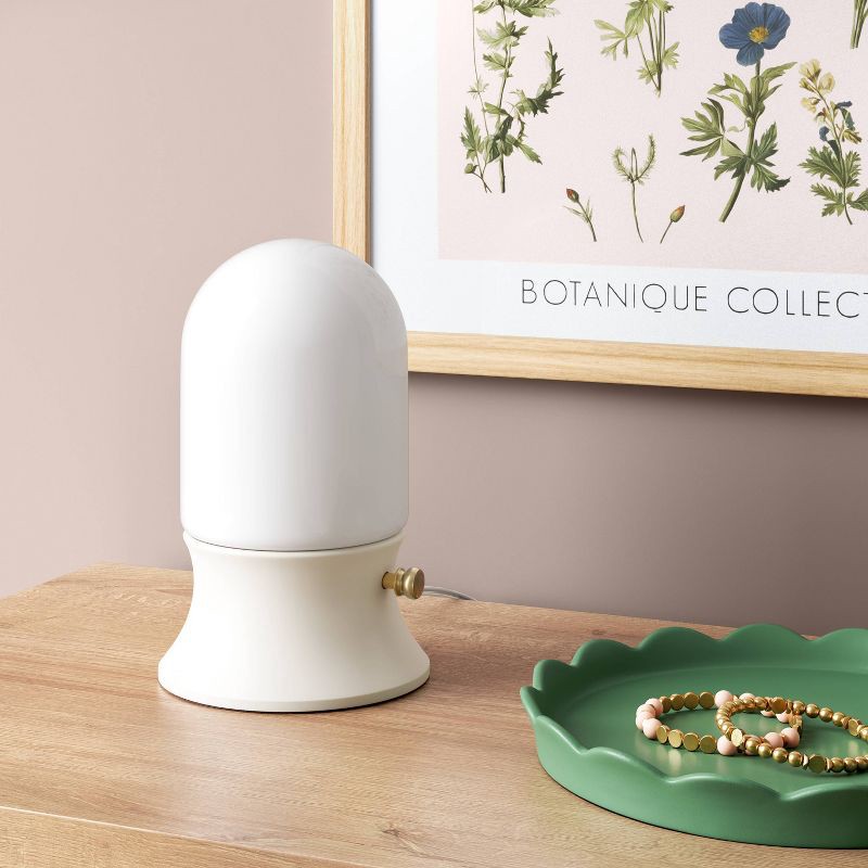 slide 3 of 4, Mini Lamp Lantern Style White - Room Essentials™, 1 ct