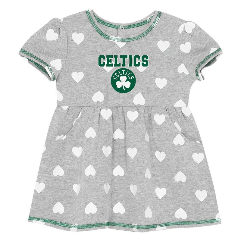 slide 2 of 3, NBA Boston Celtics Toddler Gray Dress - 2T, 1 ct
