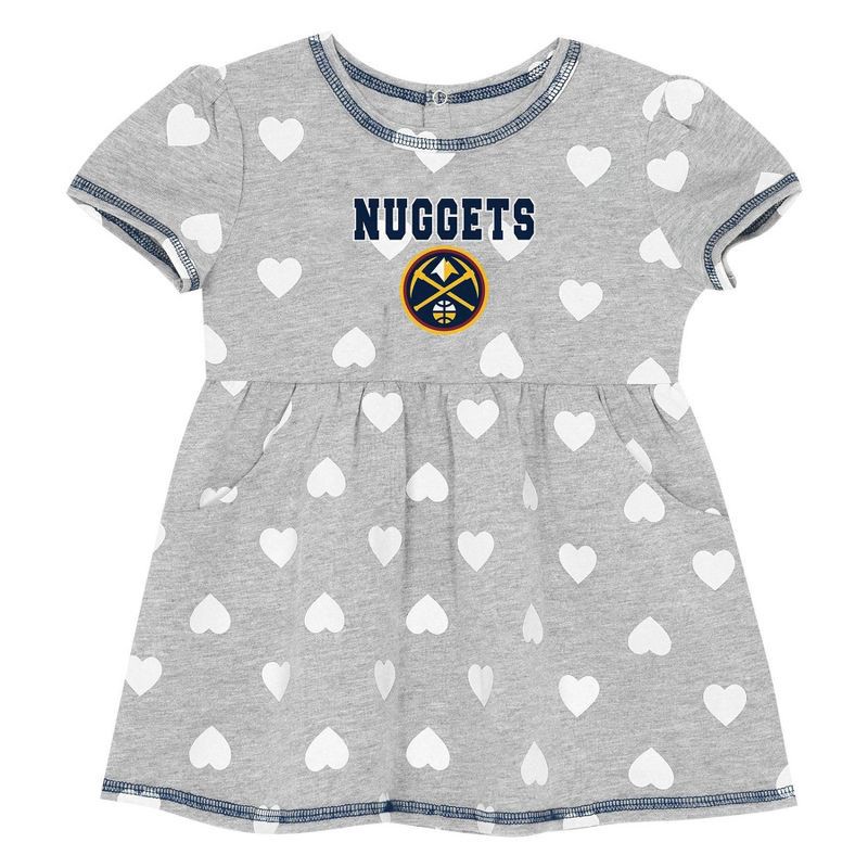 slide 2 of 3, NBA Denver Nuggets Toddler Gray Dress - 2T, 1 ct