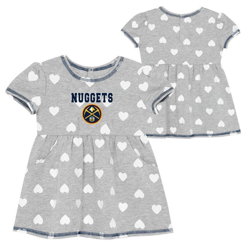 slide 1 of 3, NBA Denver Nuggets Toddler Gray Dress - 2T, 1 ct