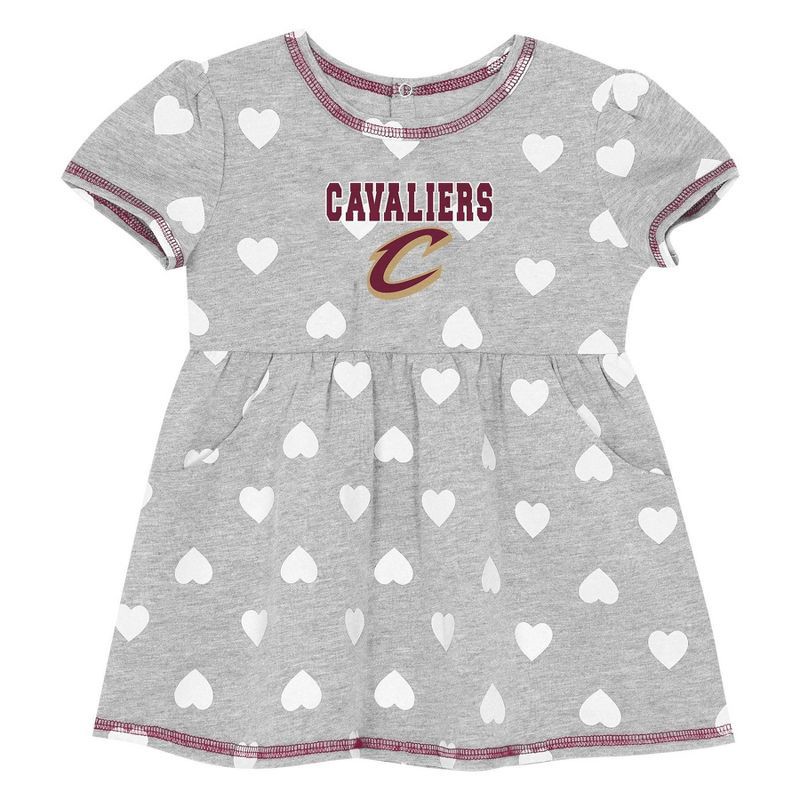slide 2 of 3, NBA Cleveland Cavaliers Toddler Gray Dress - 3T, 1 ct