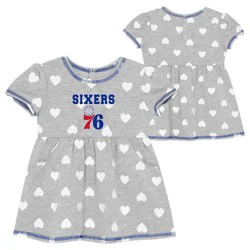 NBA Philadelphia 76ers Toddler Gray Dress - 3T