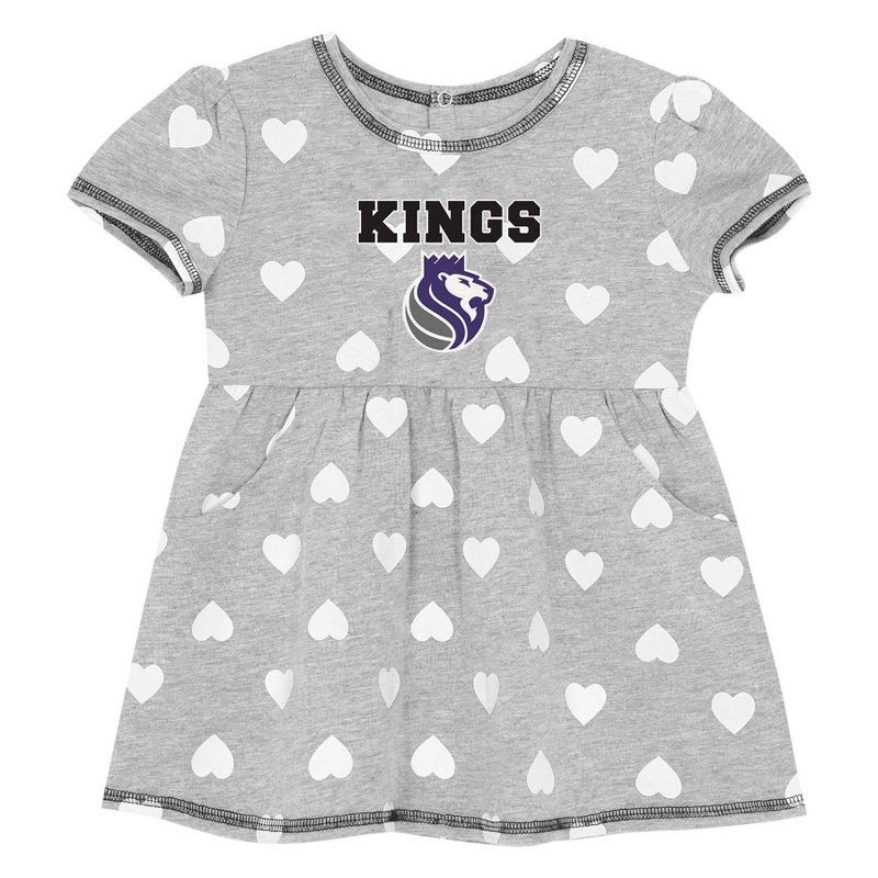 slide 3 of 3, NBA Sacramento Kings Toddler Gray Dress - 3T, 1 ct