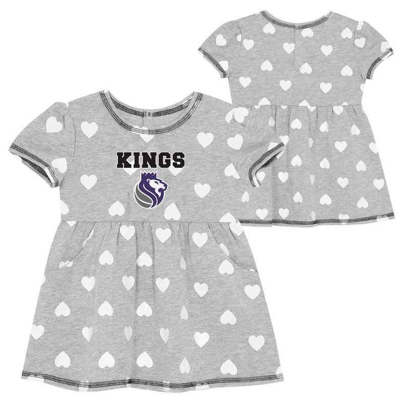 slide 1 of 3, NBA Sacramento Kings Toddler Gray Dress - 3T, 1 ct
