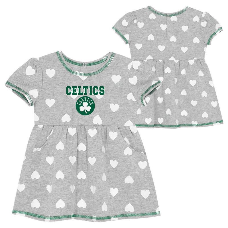 slide 1 of 3, NBA Boston Celtics Toddler Gray Dress - 4T, 1 ct