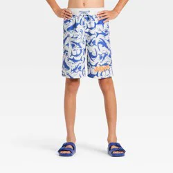 Boys' Jaws Swim Shorts - Ivory L