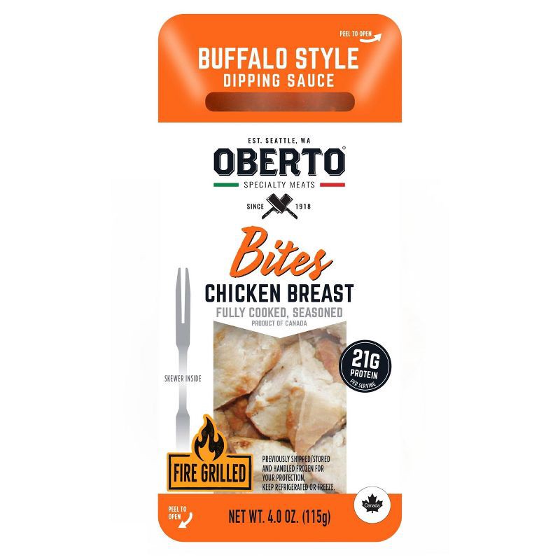 slide 1 of 3, Oberto Chicken Bites - Buffalo - 4oz, 4 oz