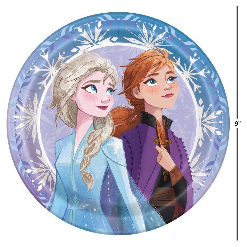 slide 4 of 4, Frozen 9" 8ct Paper Party Dinner Plates, 8 ct