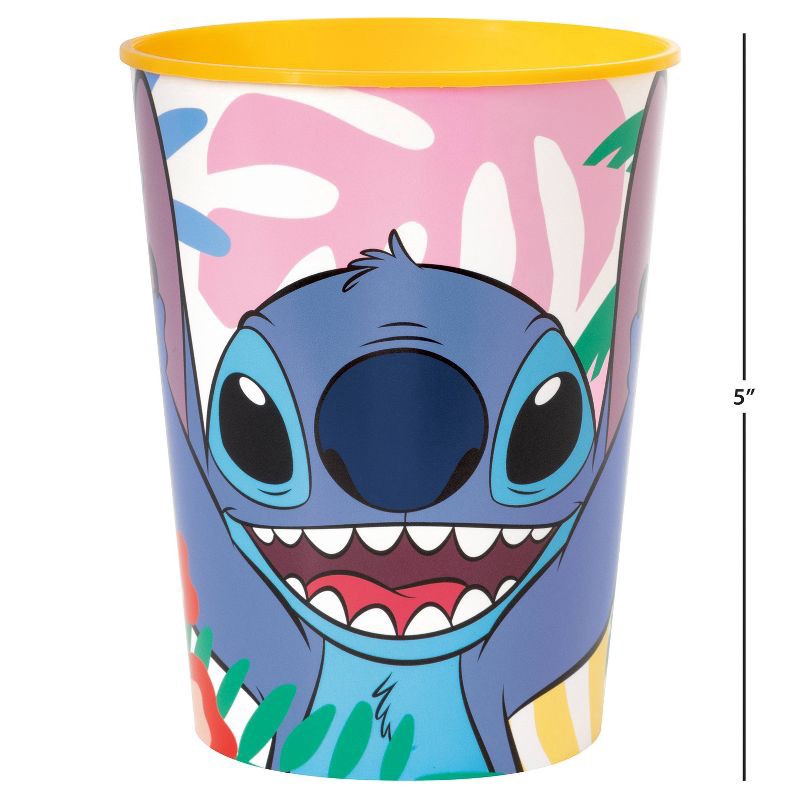 slide 5 of 5, Stitch 16oz Plastic Cup, 16 oz