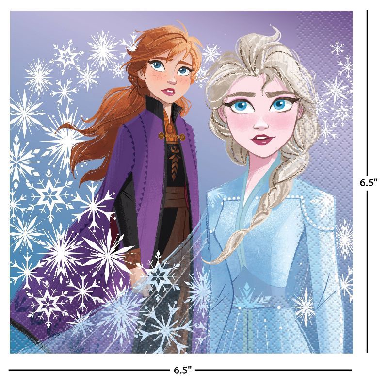 slide 4 of 4, Frozen 16ct Paper Party Lunch Napkins, 16 ct