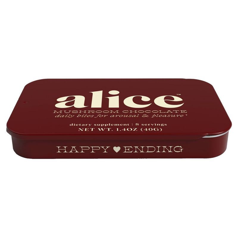slide 2 of 12, Alice Mushrooms Happy Ending Mushroom Dietary Supplement Chocolates - 8ct, 8 ct