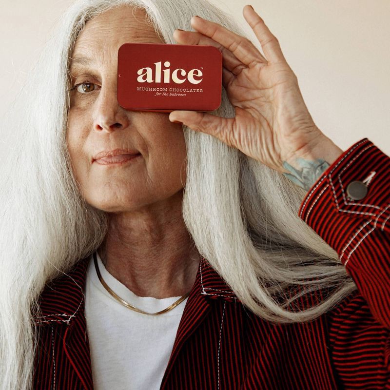 slide 11 of 12, Alice Mushrooms Happy Ending Mushroom Dietary Supplement Chocolates - 8ct, 8 ct