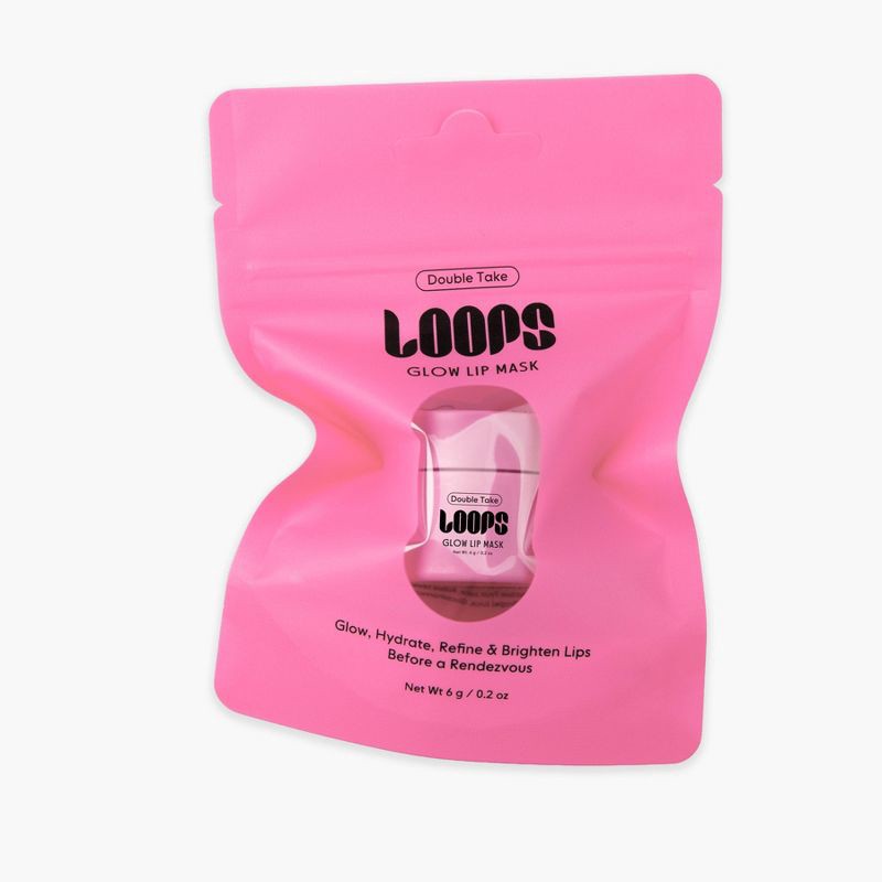 slide 1 of 7, LOOPS Double Take Mini Lip Mask: Brightening, 0.2 Net Weight, 1 Pack, 1 ct