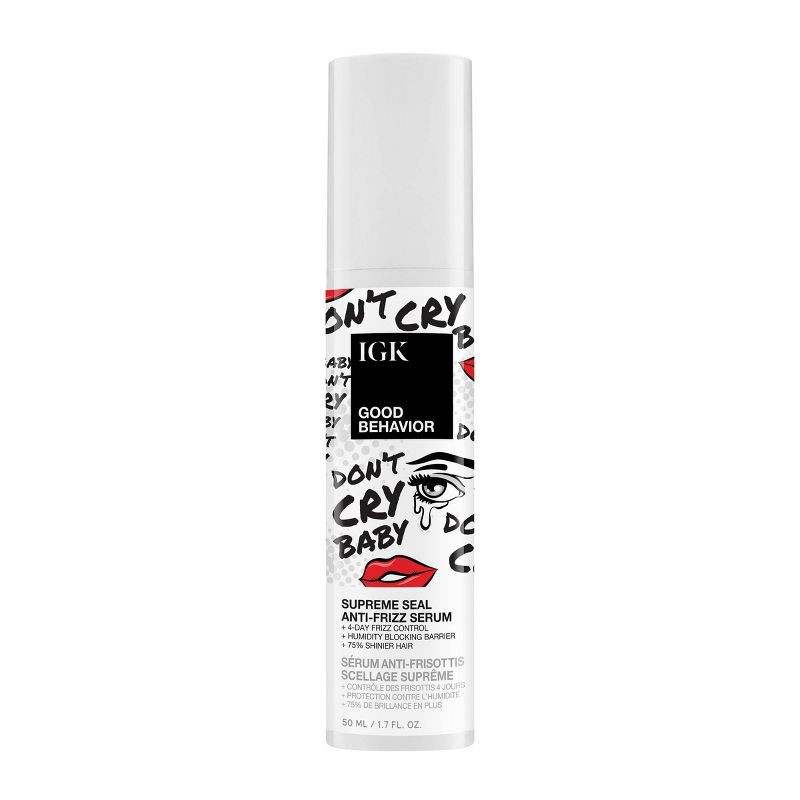slide 1 of 7, IGK Good Behavior Supreme Seal Anti-Frizz Serum - 1.7oz, 1.7 oz