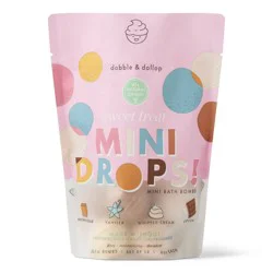 Dabble & Dollop Mini Bath Bombs - Sweet Treat - 12ct/0.8oz: Gluten-Free, Vegan, Sweet Water Scent