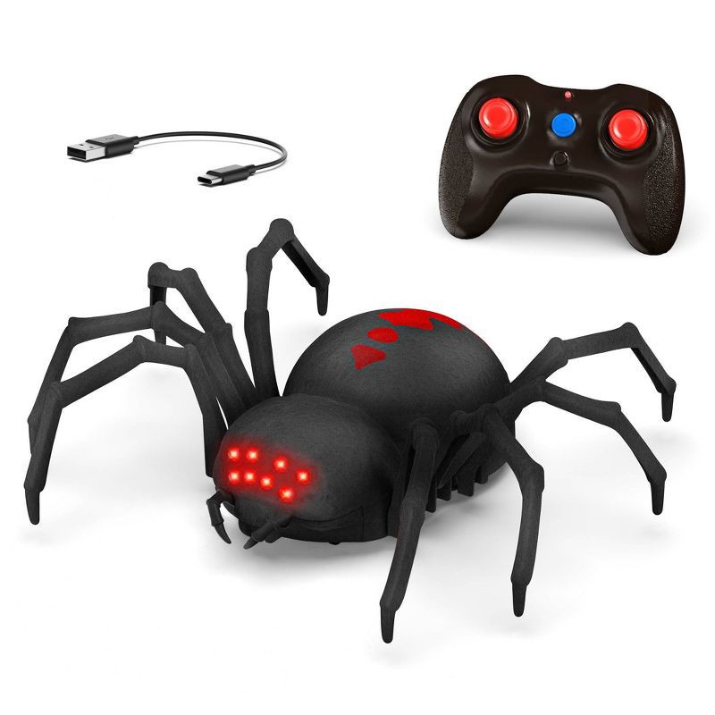 slide 1 of 9, TERRA by Battat Remote Control Black Widow Spider, 1 ct