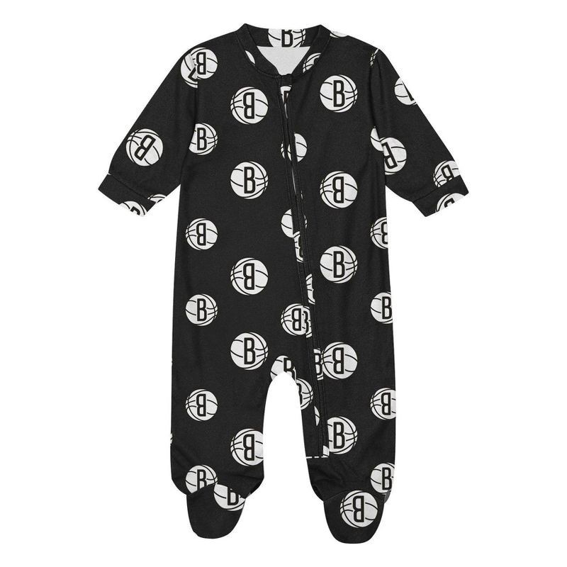 slide 2 of 3, NBA Brooklyn Nets Newborn Bodysuit - 3-6 Months, 1 ct