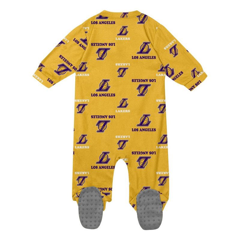slide 3 of 3, NBA Los Angeles Lakers Newborn Bodysuit - 3-6 Months, 1 ct