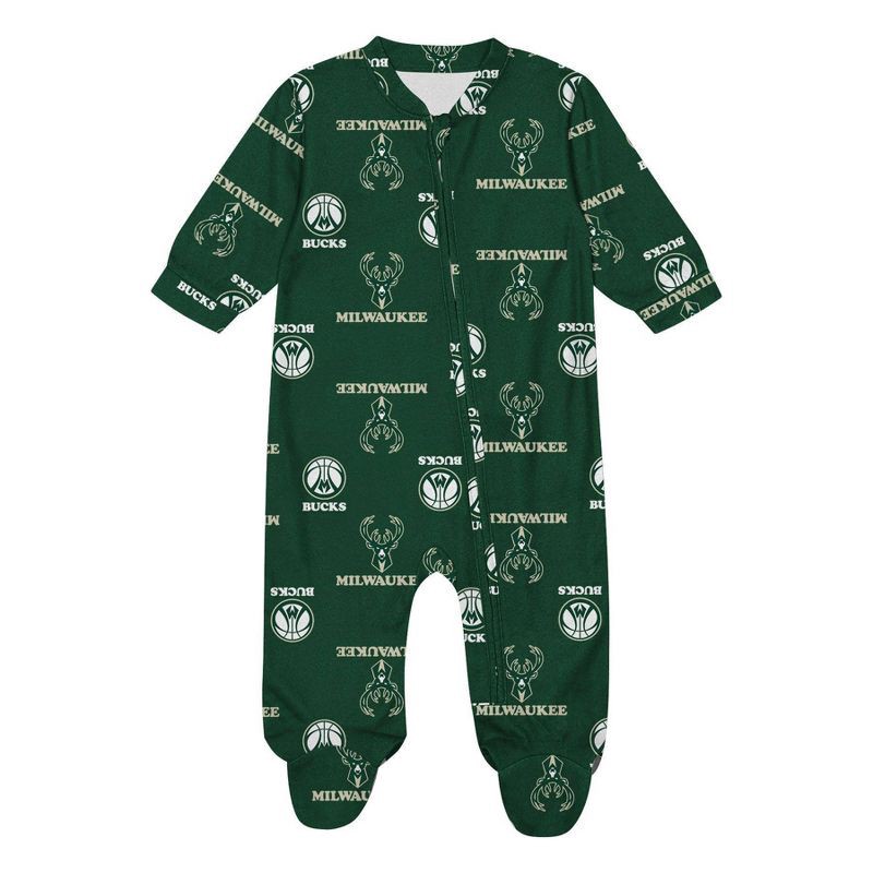 slide 2 of 3, NBA Milwaukee Bucks Newborn Bodysuit - 3-6 Months, 1 ct