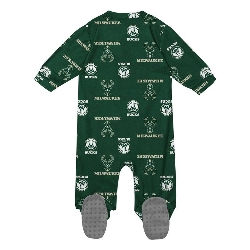 slide 3 of 3, NBA Milwaukee Bucks Newborn Bodysuit - 3-6 Months, 1 ct