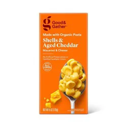 Organic Shells and Classic Cheddar Macaroni and Cheese - 6oz - Good & Gather™