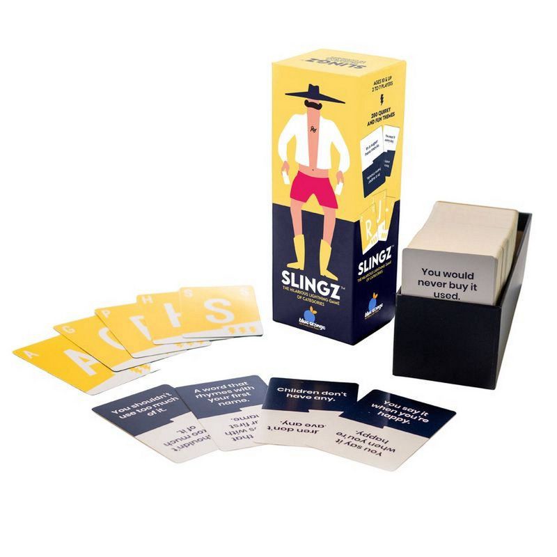 slide 2 of 8, Blue Orange Slingz The hilarious Game of Categories Game, 1 ct