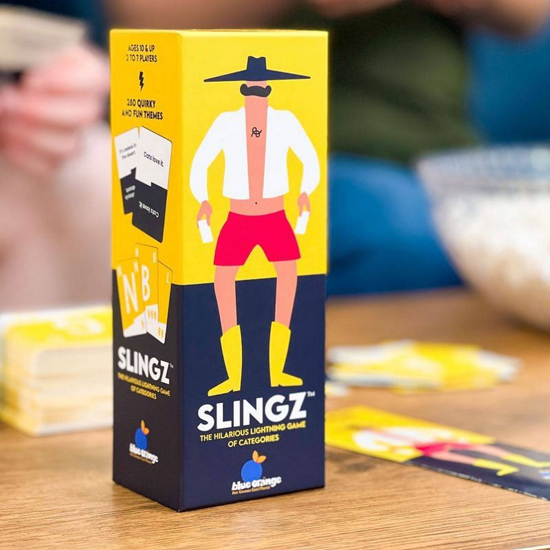 slide 3 of 8, Blue Orange Slingz The hilarious Game of Categories Game, 1 ct