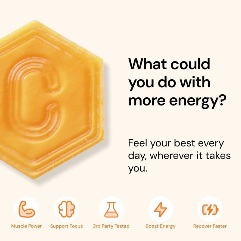 slide 5 of 10, Create Wellness Creatine Monohydrate Sports Nutrition Supplements Gummies - Orange - 8oz/45ct, 8 oz, 45 ct