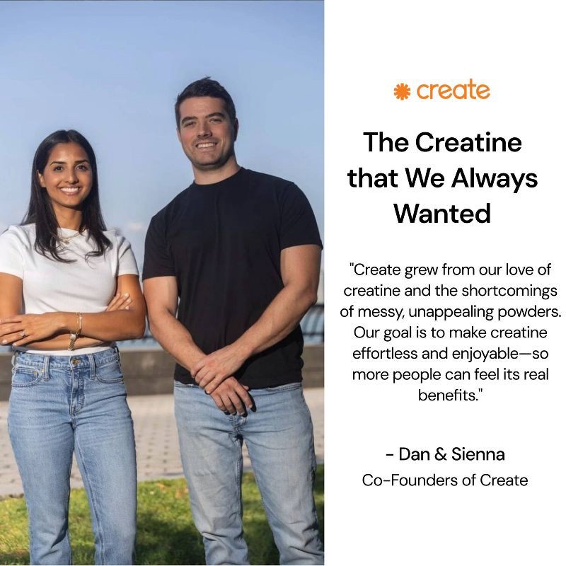 slide 8 of 10, Create Wellness Creatine Monohydrate Sports Nutrition Supplements Gummies - Orange - 8oz/45ct, 8 oz, 45 ct