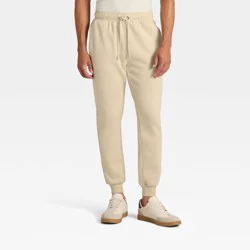 Men's Fleece Jogger Pants - Goodfellow & Co™ Cream XS