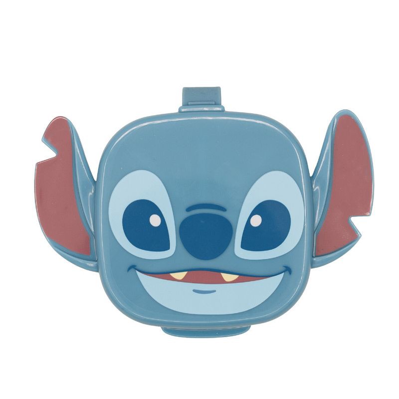 slide 1 of 7, Disney Stitch Flip Top Snack Cup Container - Blue, 1 ct