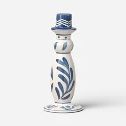 Painted Ceramic Taper Candle Holder - Threshold™