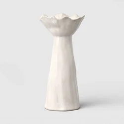 Tall Sculpted Foliage Taper Candle Holder - Threshold™