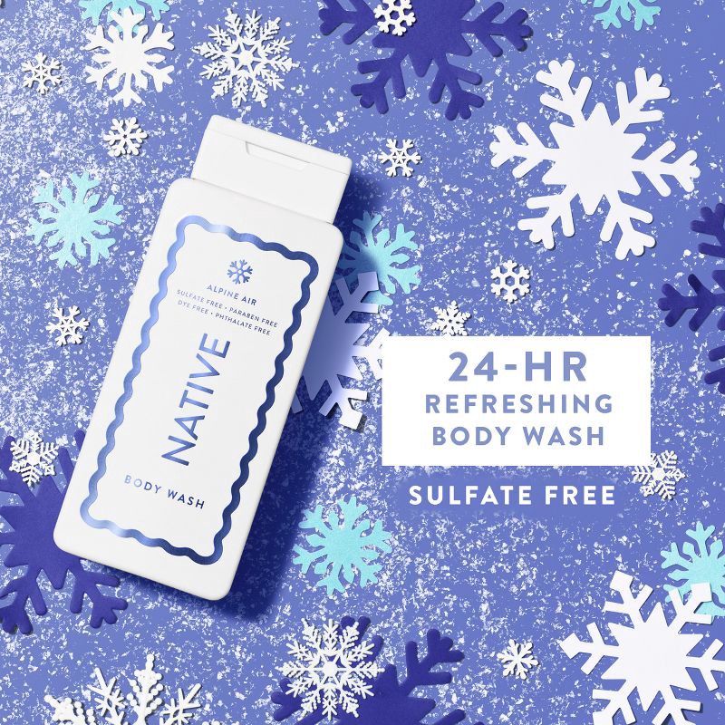 slide 3 of 9, Native Holiday Limited Edition Sulfate-Free Body Wash - Alpine Air - 18 fl oz, 18 fl oz