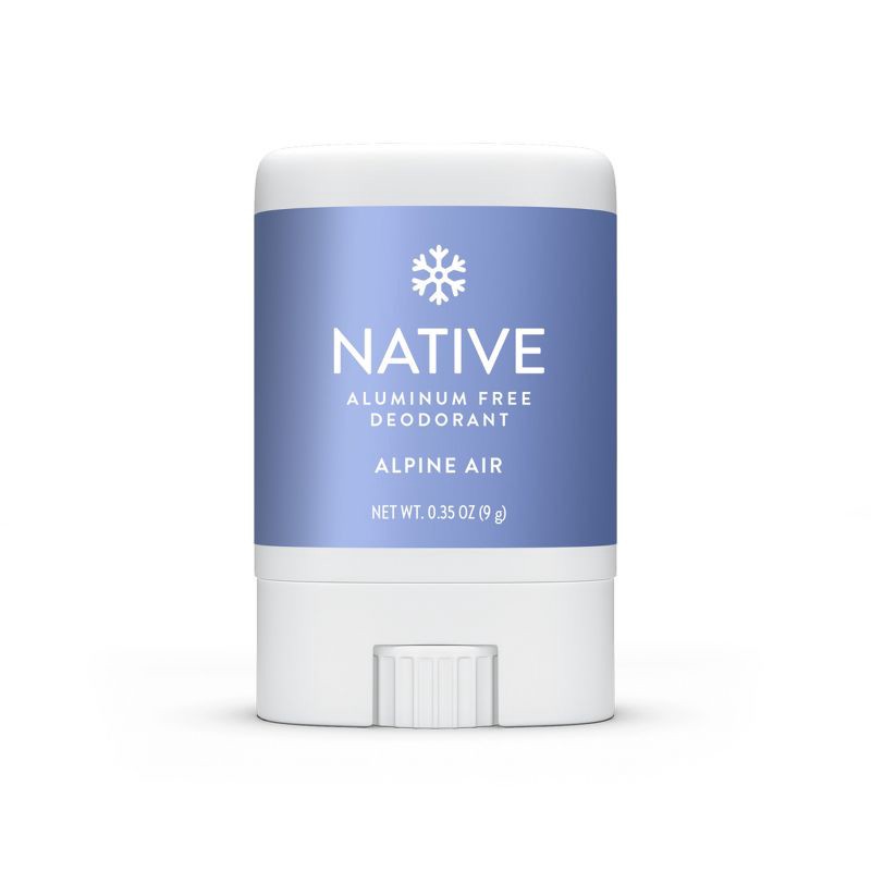slide 7 of 9, Native Holiday Limited Edition Aluminum-Free Mini Deodorant - Travel Size - Alpine Air - 0.35oz, 0.35 oz