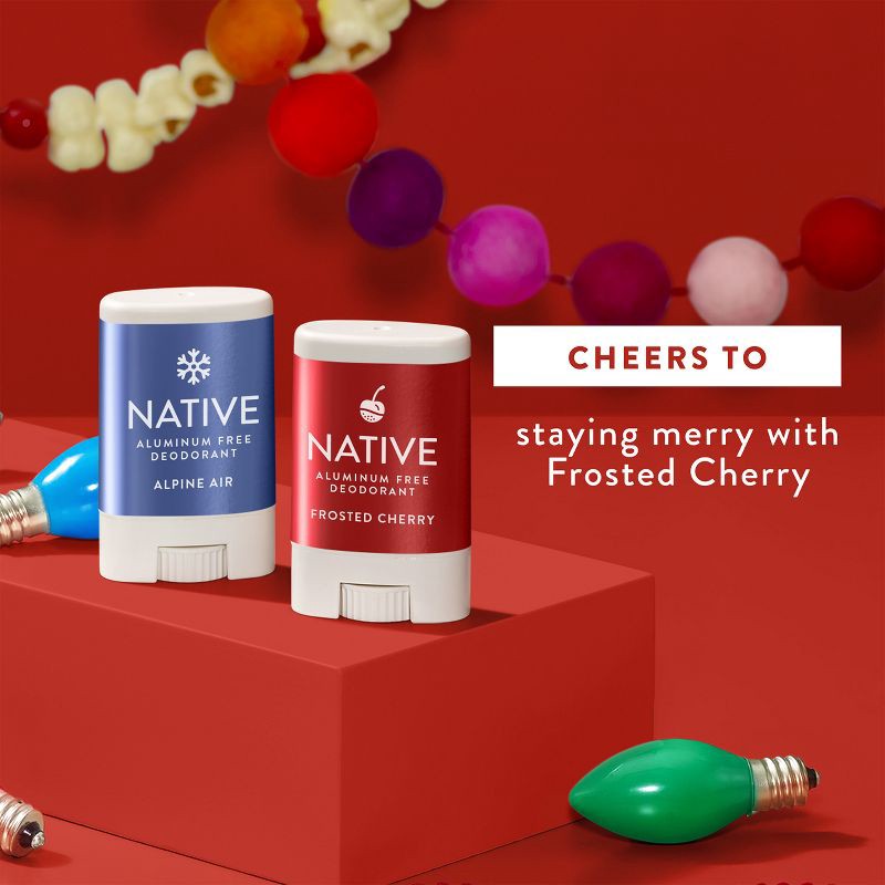 slide 9 of 9, Native Holiday Limited Edition Aluminum-Free Mini Deodorant - Travel Size - Alpine Air - 0.35oz, 0.35 oz