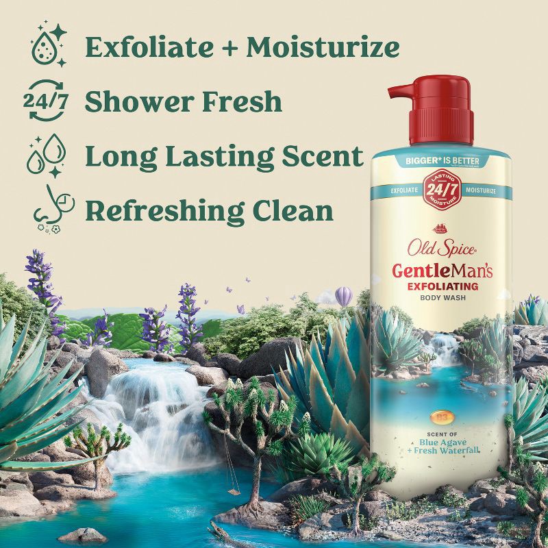 slide 5 of 12, Old Spice GentleMan's Blend Body Wash - Blue Agave - 26oz, 26 oz