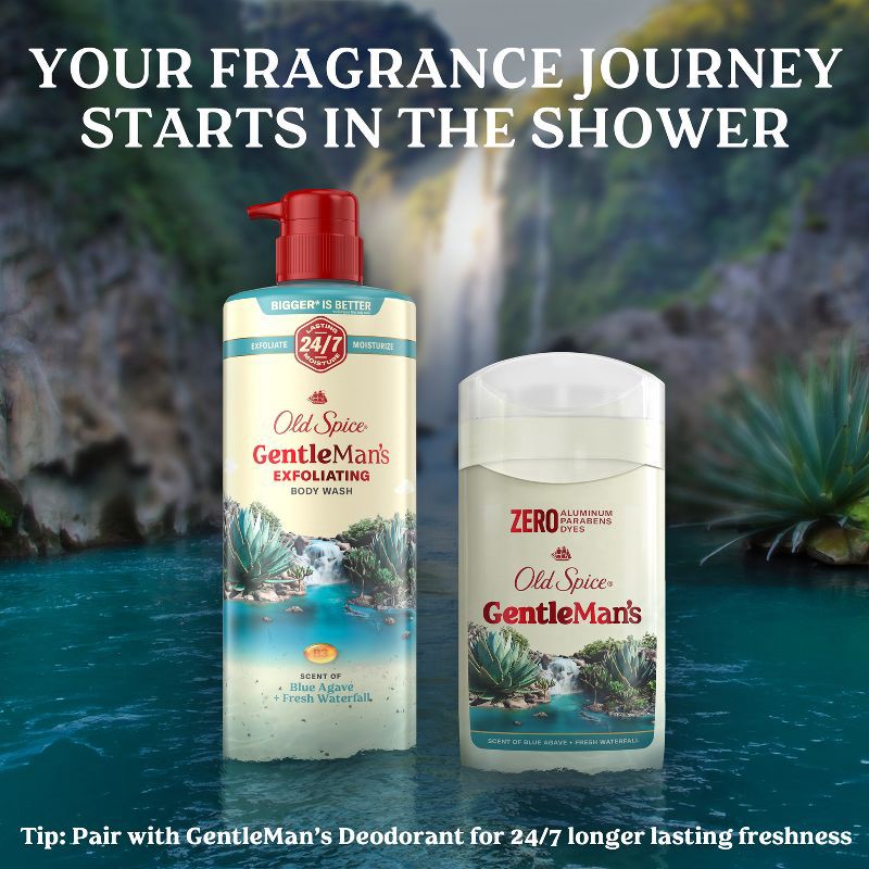 slide 8 of 12, Old Spice GentleMan's Blend Body Wash - Blue Agave - 26oz, 26 oz