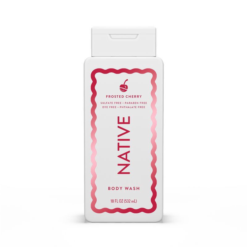 slide 8 of 9, Native Holiday Limited Edition Sulfate-Free Body Wash - Frosted Cherry - 18 fl oz, 18 fl oz