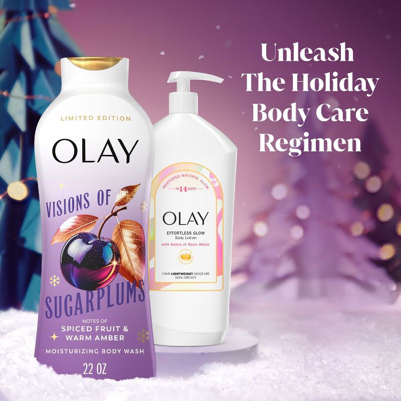 slide 11 of 16, Olay Limited Edition Holiday Body Wash - Sugarplum - 22 fl oz, 22 fl oz