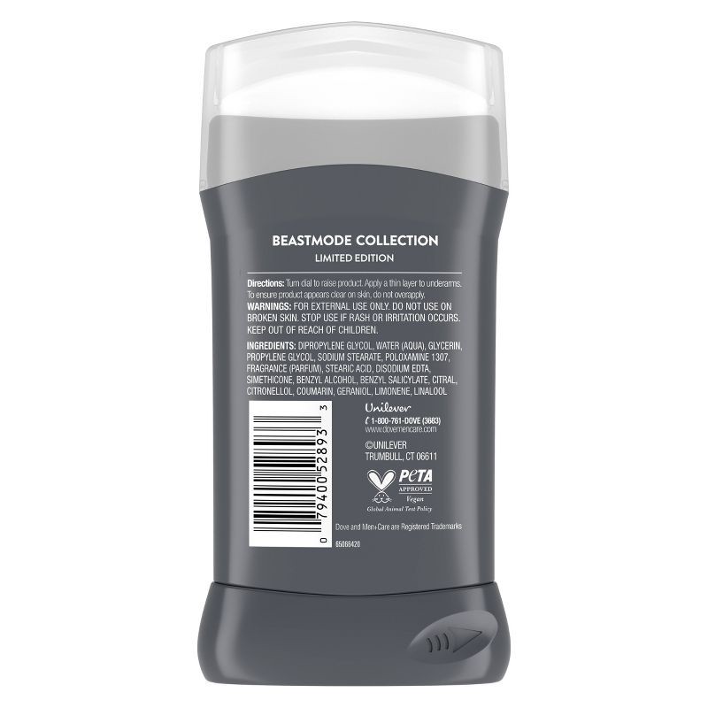 slide 2 of 7, Dove Men+Care Aluminum-Free Limited Edition Deodorant Stick Beastmode Collection - You Just Got Got - 3oz, 3 oz