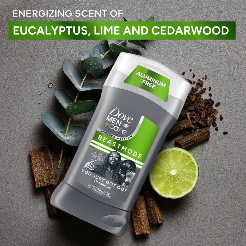 slide 3 of 7, Dove Men+Care Aluminum-Free Limited Edition Deodorant Stick Beastmode Collection - You Just Got Got - 3oz, 3 oz