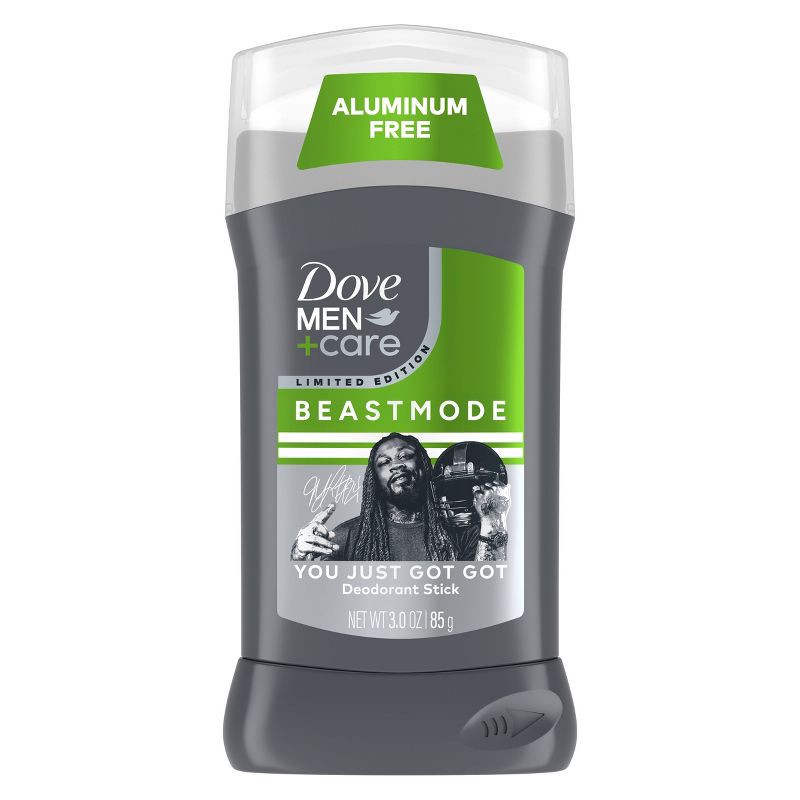 slide 1 of 7, Dove Men+Care Aluminum-Free Limited Edition Deodorant Stick Beastmode Collection - You Just Got Got - 3oz, 3 oz