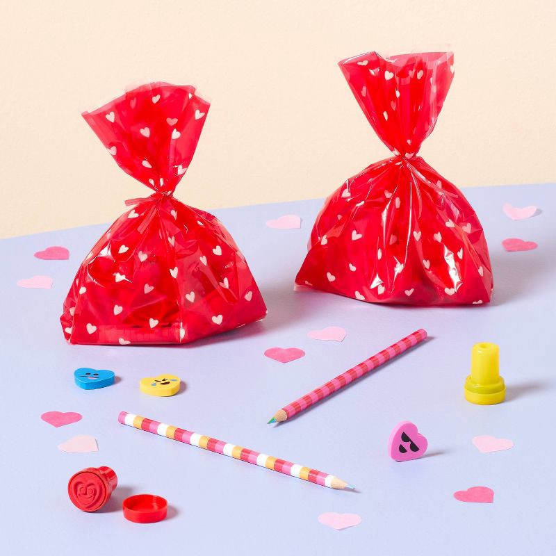 slide 2 of 3, 16ct Valentine's Day 2D Erasers Party Favor Set - Spritz™, 16 ct