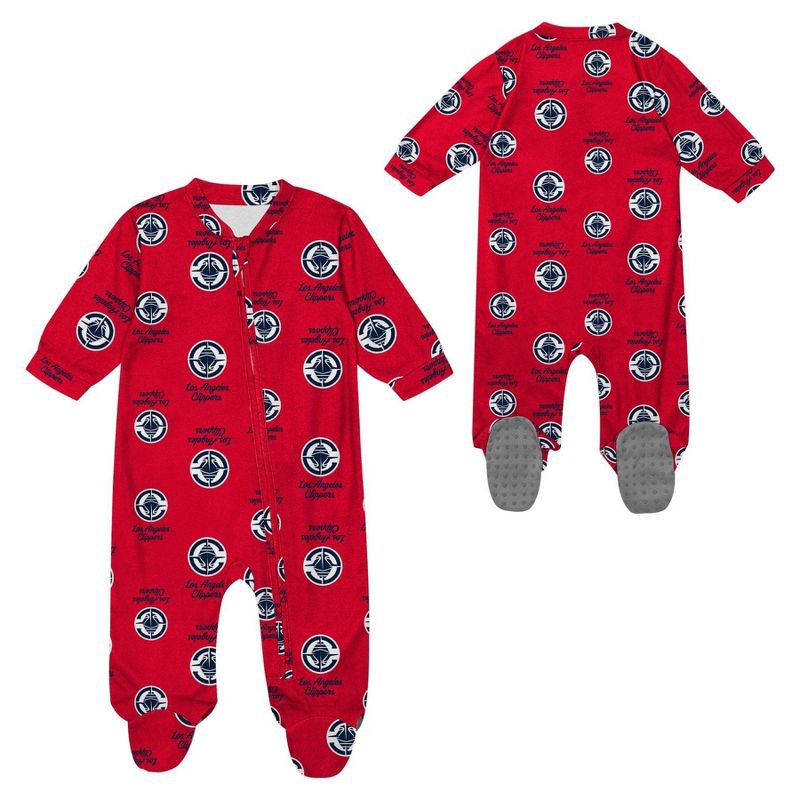 slide 1 of 3, NBA Los Angeles Clippers Newborn Bodysuit - 6-9 Months, 1 ct