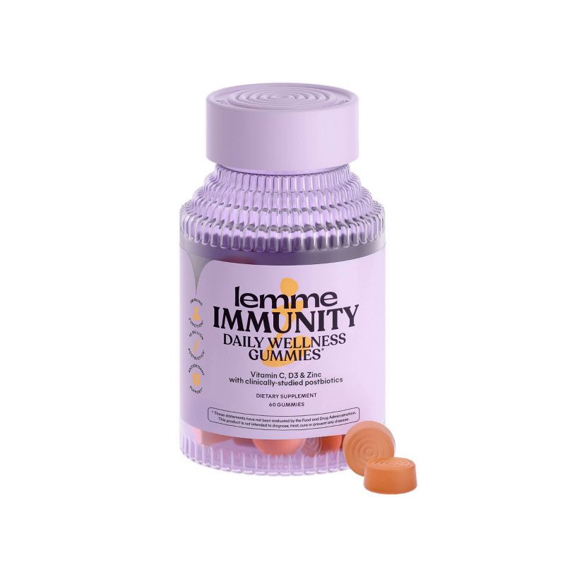 slide 1 of 7, Lemme Immunity Daily Wellness Gummies - 60ct, 60 ct