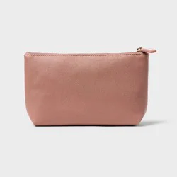 Sonia Kashuk™ Small Makeup Bag - Mauve: Polyurethane, Zipper Closure, Makeup Pencil Case