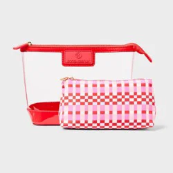 Sonia Kashuk™ 2 in 1 Makeup Travel Bag - Pink Plaid