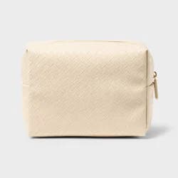 Sonia Kashuk™ Medium Loaf Makeup Bag - Textured Cream