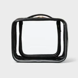 Sonia Kashuk™ Medium Dual Compartment Makeup Bag - Black